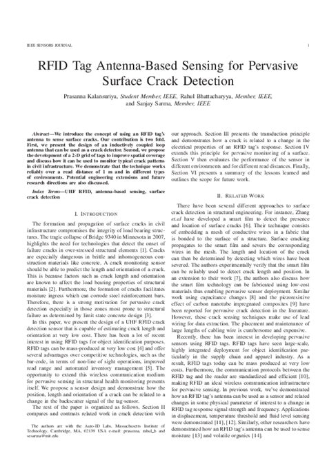 rfid tag antenna-based sensing for pervasive surface crack detection|RFID Tag Antenna.